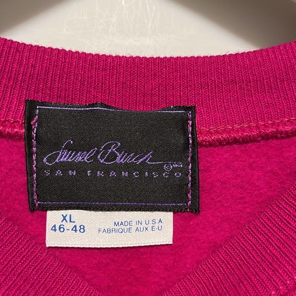 Vintage 80s Laurel Burch San Francisco Cat Crewneck Sweatshirt Size XL - Picture 2 of 6